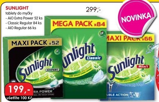 Kapsle do myčky Sunlight All in 1