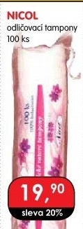 Odličovací tampony Nicol