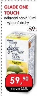 Osvěžovač vzduchu One touch Glade by Brise - náplň