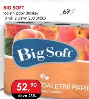 Toaletní papír 2vrstvý Big Soft