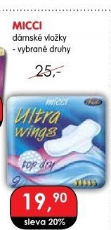 Vložky dámské Micci