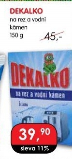 Čistič na rez a vodní kámen Dekalko