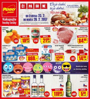 akční leták Penny Market 23.2.2017-26.2.2017