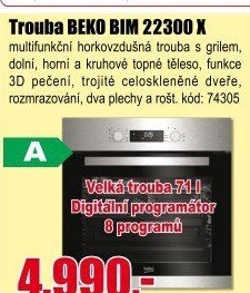 Multifunkční vestavná trouba Beko BIM 22300 X