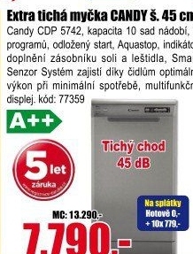 Myčka Candy CDP 5742X