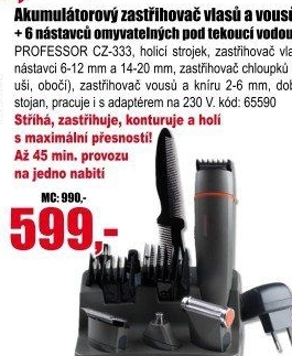 Zastřihovač vlasů a vousůCZ333 Professor