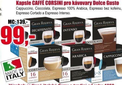 Kapsle Caffé Corsini
