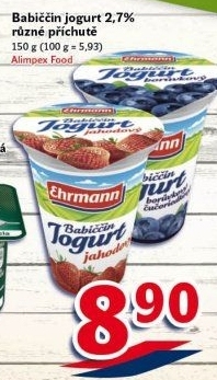 Jogurt babiččin Ehrmann