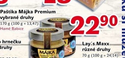 Paštiky Májka Premium Vynikající kvalita Hamé