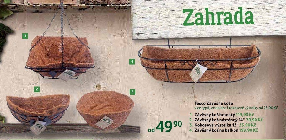 Závěsný květináč Tesco