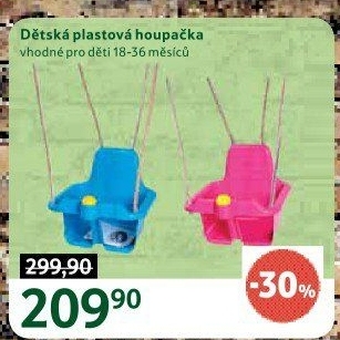 Závěsná plastová houpačka