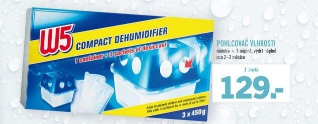 Pohlcovač vlhkosti sada W5