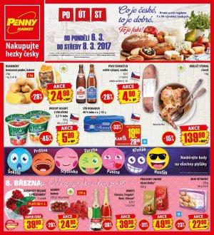 akční leták Penny Market 6.3.2017-8.3.2017