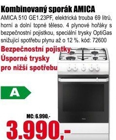 Sporák Amica 510 GE1.23PF