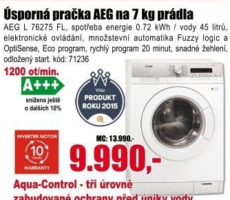 Pračka AEG L 76275 FL