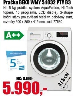Pračka Beko WMY 51032 PTYB3