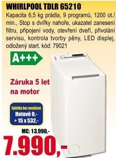Pračka Whirlpool TDLR 65210