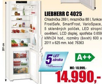 Kombinovaná chladnička Liebherr C 4025