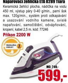 Žehlička Eta 0289 9 0000 Tiara