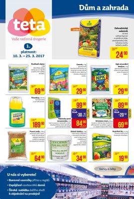 akční leták Teta drogerie 10.3.2017-25.3.2017