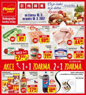 akční leták Penny Market 16.3.2017-19.3.2017