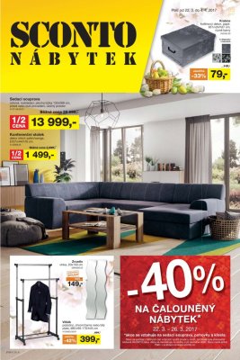 akční leták Sconto nábytek 22.3.2017-4.4.2017