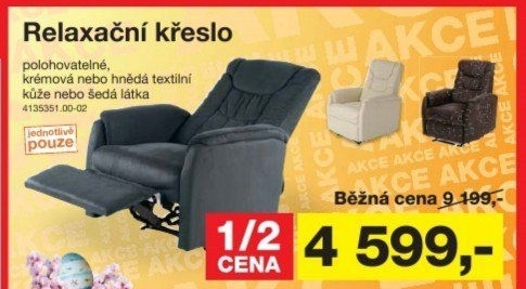 Relaxační křeslo Galaxie