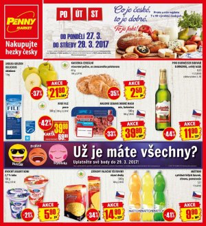 akční leták Penny Market 27.3.2017-29.3.2017