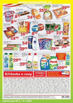 akční leták ESO MARKET 29.3.2017-9.4.2017