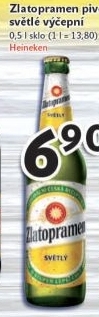Pivo světlé výčepní Zlatopramen