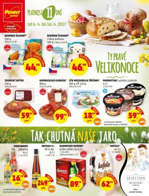 akční leták Penny Market 6.4.2017-16.4.2017