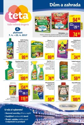 akční leták Teta drogerie 7.4.2017-22.4.2017