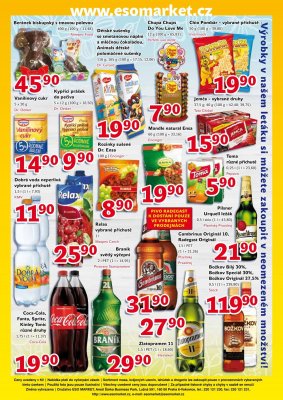 akční leták ESO MARKET 12.4.2017-23.4.2017