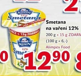 Smetana Kunín 12%