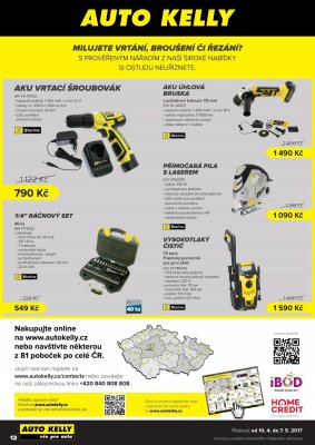 akční leták Auto Kelly 10.4.2017-7.5.2017