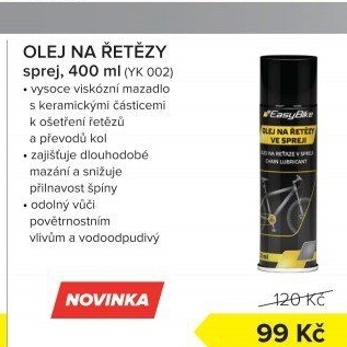 Olej na řetězy EasyBike