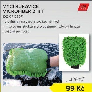 Mycí rukavice z mikrovlákna Carface
