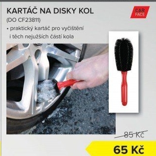 Kartáč na disky kol Carface