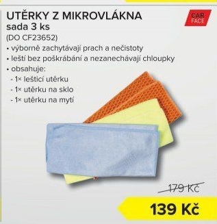 Utěrky z mikrovlákna CarFace