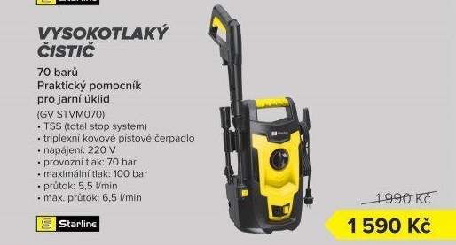 Vysokotlaký čistič Starline