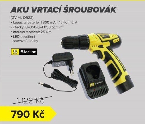 Aku šroubovák Starline