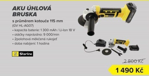 AKU úhlová bruska Starline