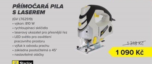Přímočará pila s laserem Starline