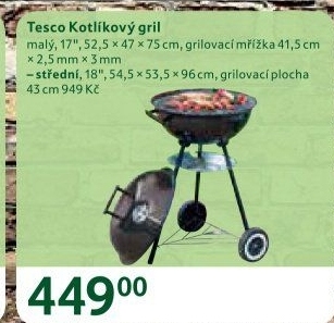 Kotlíkový gril Tesco