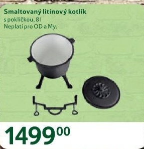 Smaltovaný litinový kotlík