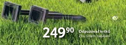 Solární odpuzovač krtků