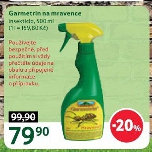 Přípravek proti mravencům Garmetrin