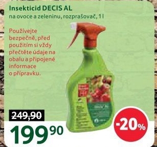 Přípravek na ovoce a zeleninu Insekticid Decis Al Bayer Garden