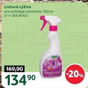 Listová výživa pro orchideje a bromélie