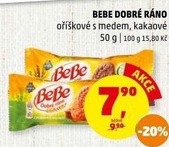 Sušenky BeBe Dobré ráno Opavia